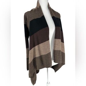 MARISA CHRISTINA / Brown & Black Stripe Cardigan / Medium